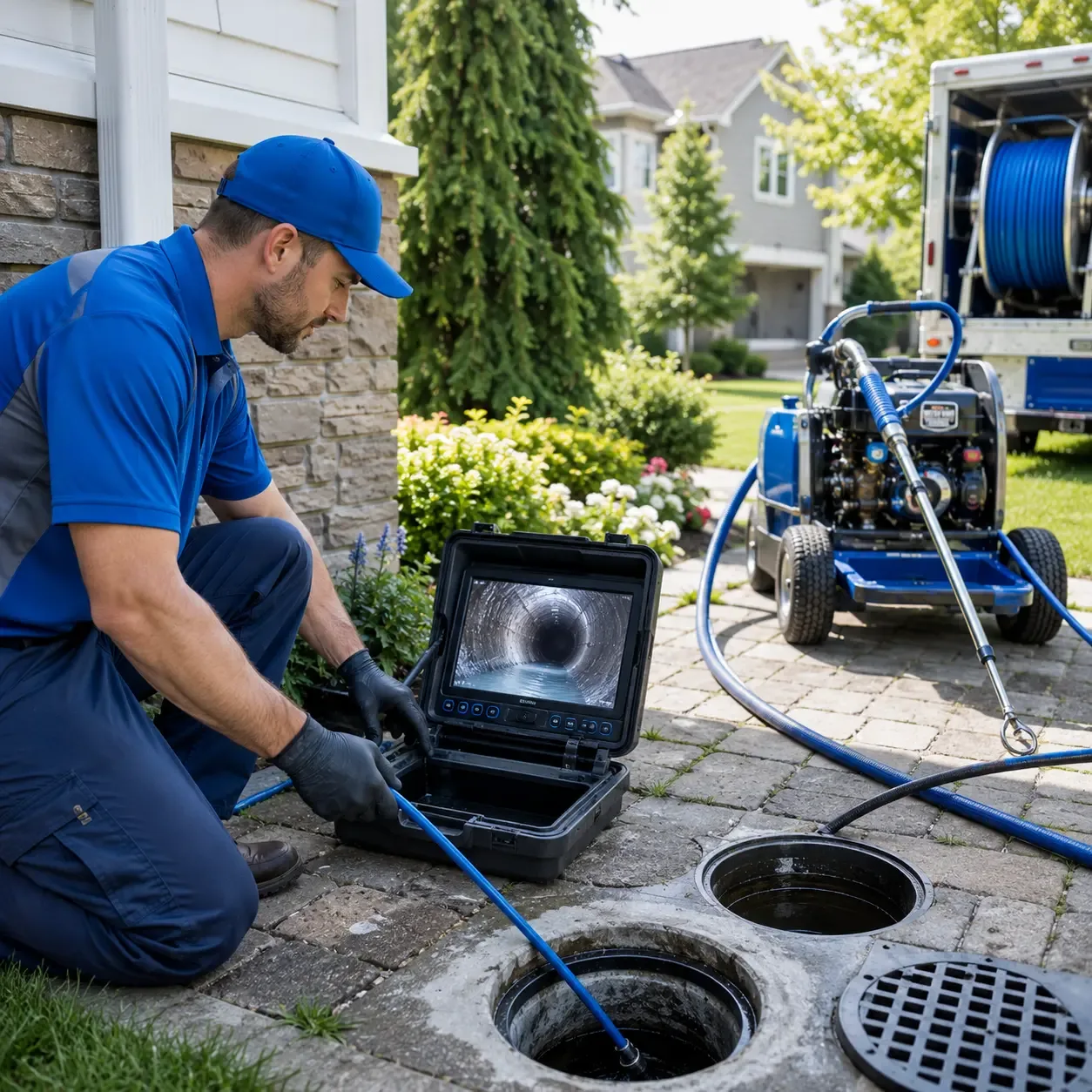 Outdoor drain cleaning professionals serving Kinta, OK