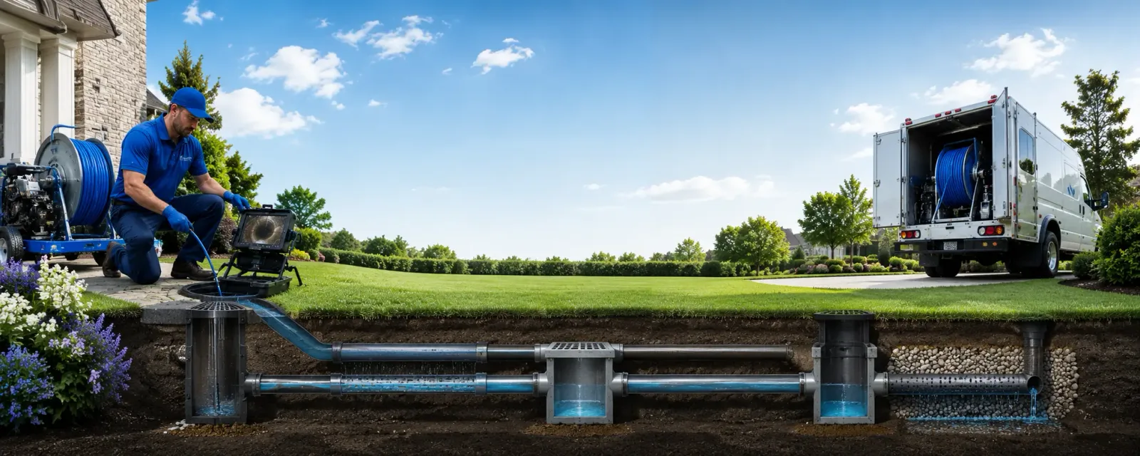 Outdoor drain cleaning information for Kinta, OK
